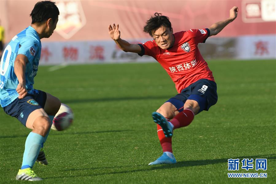 #(体育)(1)足球——中甲:陕西大秦之水胜南通支云
